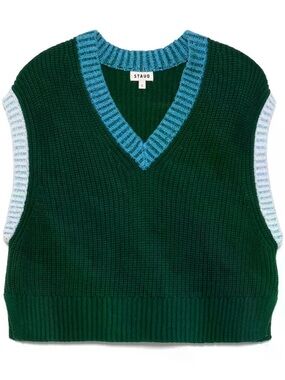 STAUD Ribbed Knit Vest